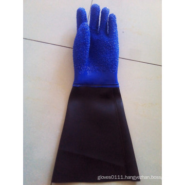 SunnyHope Slip resistant pvc coated waterproof oil resistant fishing glove